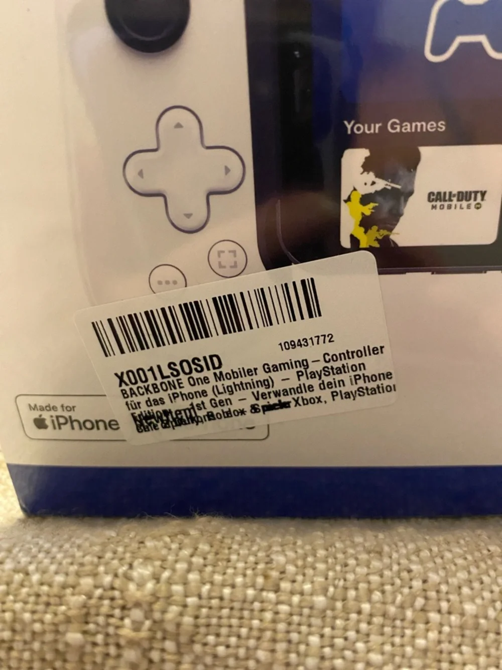 Sony PlayStation Backbone Mobile Controller - White